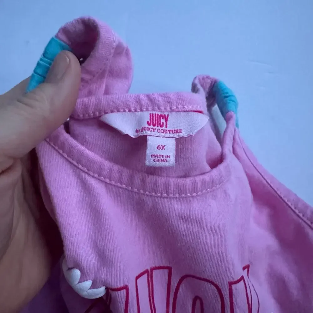 Juicy Couture Short Set - Logo & Daisy Print - Size 6X